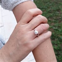 Anello Crivelli Donna SOLITARIO in Oro bianco Diamante 1.50 Ct 000-4897NS 1.53 - 000-4897NS 1.53